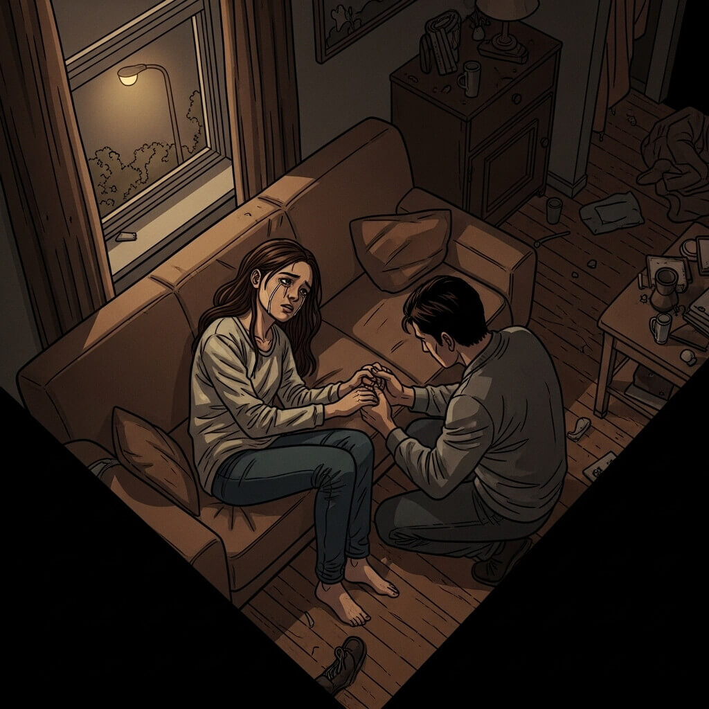 Staying Close - Psychological Supernatural Paranormal Story Cover Art